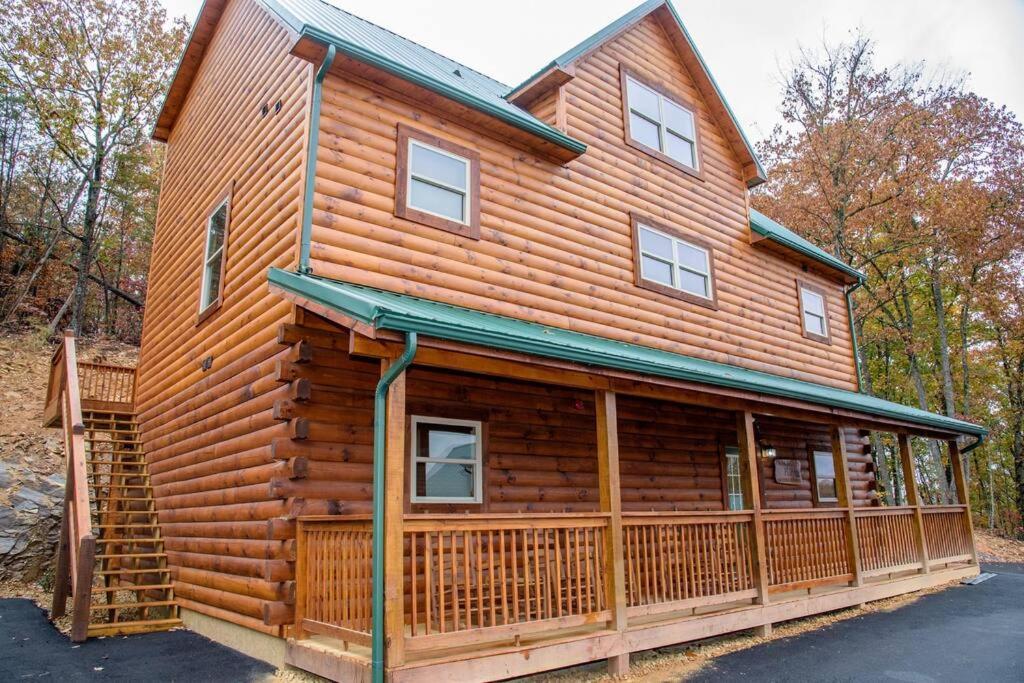 Spacious 2800 Sq Ft-Cozy Wood Cabin-New Build Pigeon Forge Esterno foto